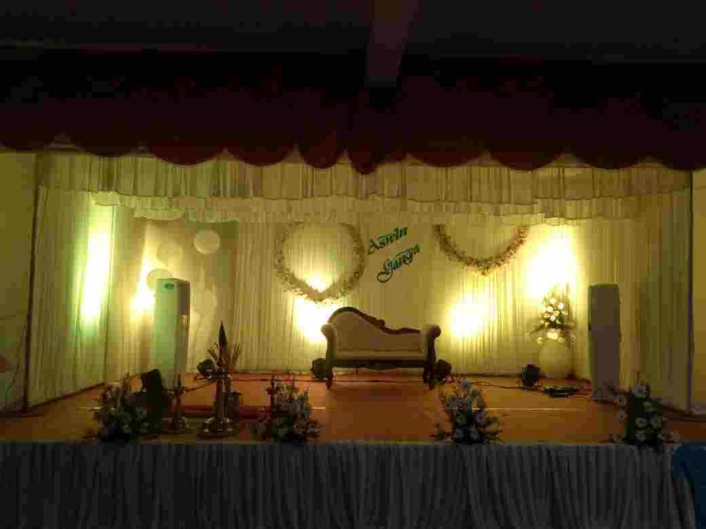 aswin ganaga stage decoration kerala wedding planners