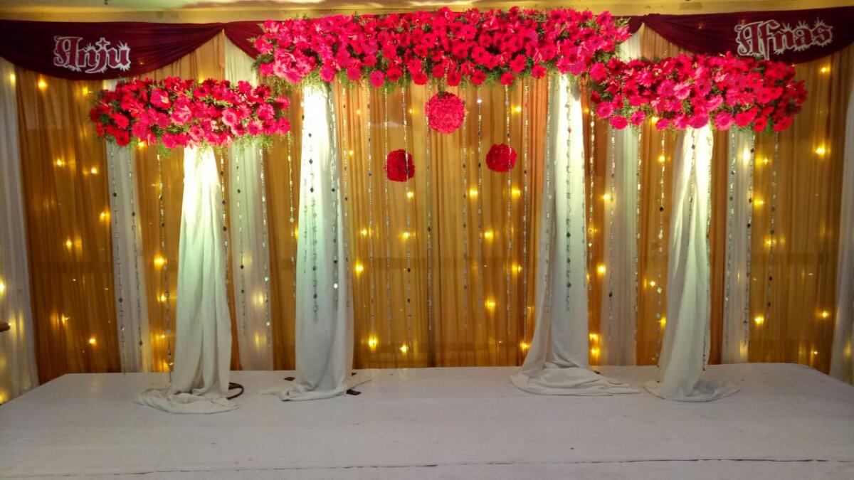 Wedding stage on sale decoration price