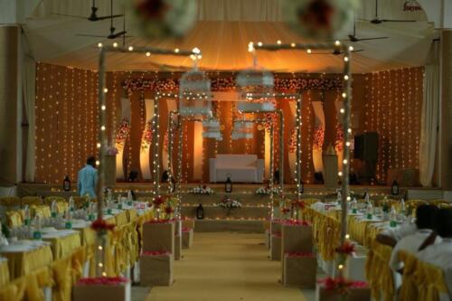 Jute Stage Decoration for christian weddings