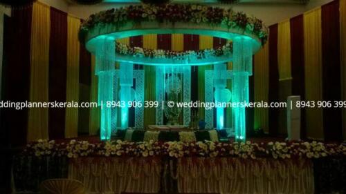 Blue Hindu Wedding Stage