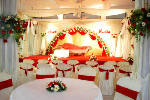 Hindu Simple Wedding Stage Decoration Kerala